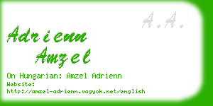 adrienn amzel business card